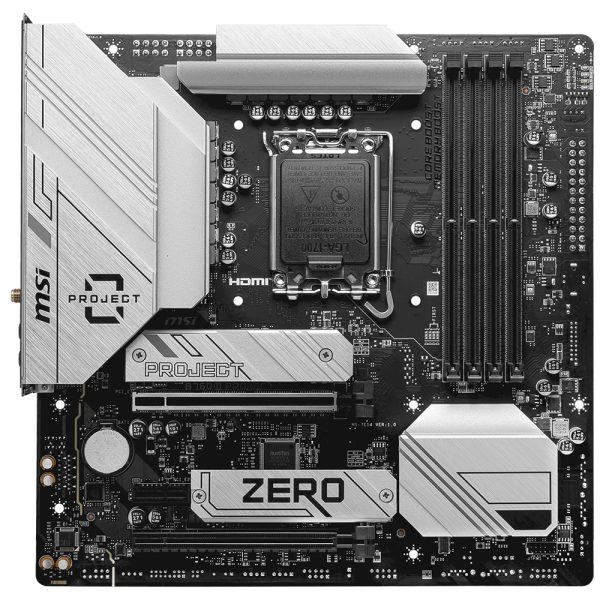 Msi B760m Project Zero 7800mhz Oc Ddr5 Soket Lga1700 M 2 Hdmi Dp Matx Anakart 2