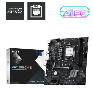 Msi Pro B860m E 9066mhz Oc Ddr5 Soket Lga1851 M 2 Hdmi Dp Matx Anakart Fc1