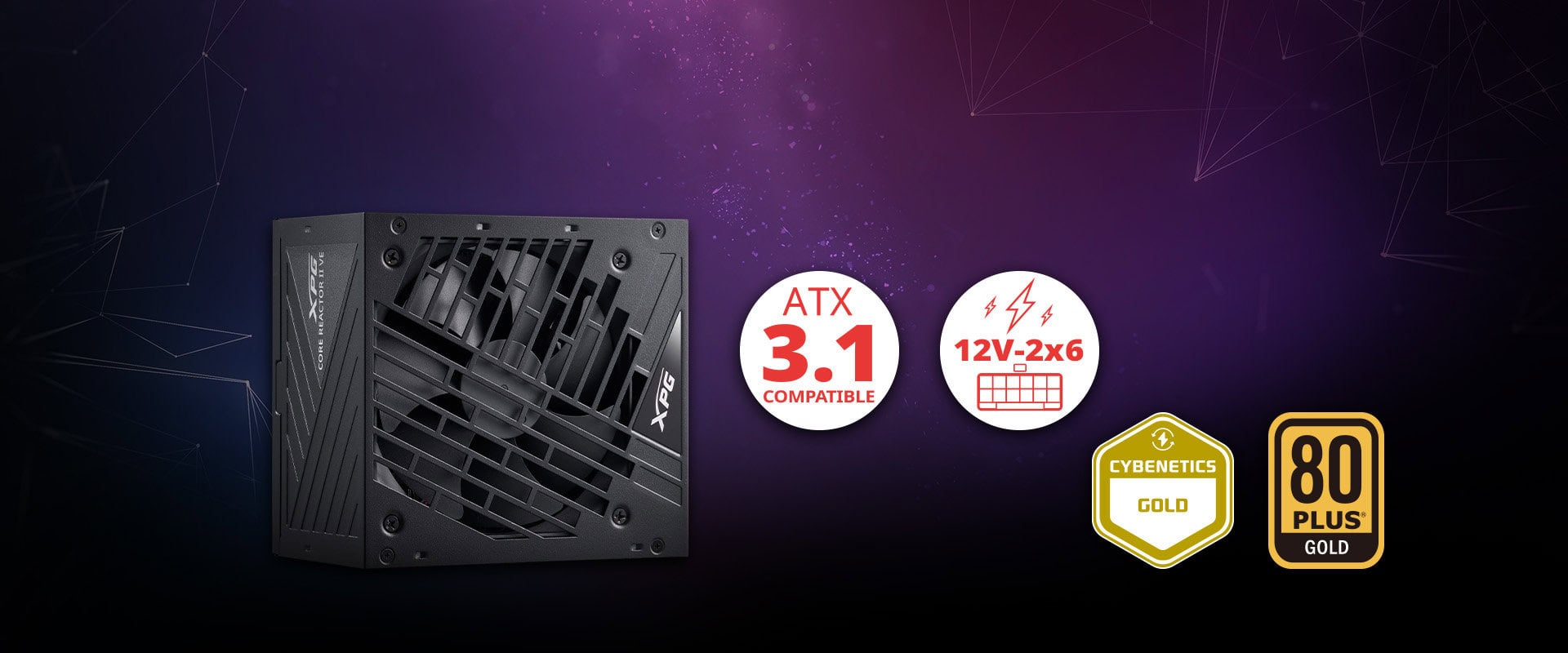 Xpg Core Reactor Ii Ve 850w 80+ Gold Full Modüler 120mm Fanlı Güç Kaynağı (corereactoriive850g Bkceu) H2
