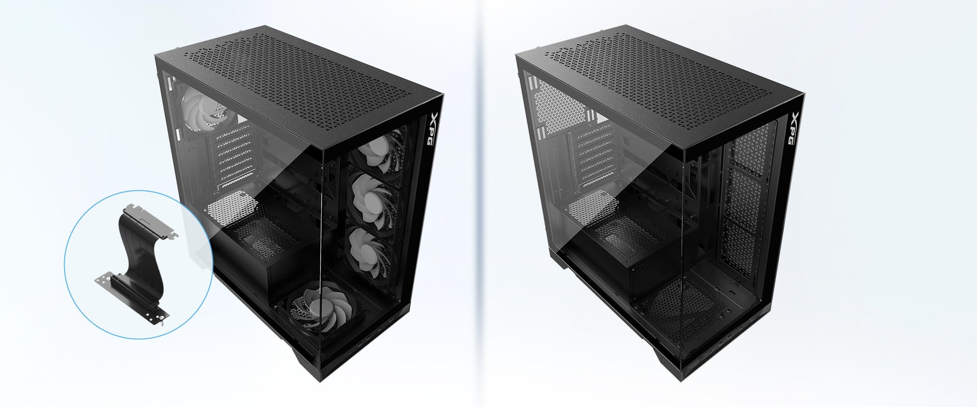 Xpg Invader X Argb Temperli Cam Usb 3.2 Mid Tower Beyaz Gaming Kasa H8