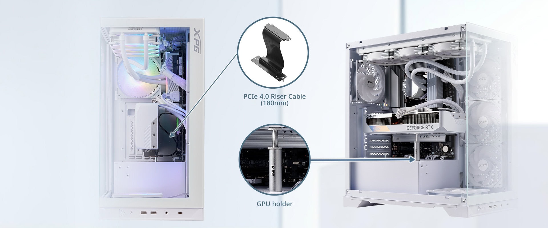 Xpg Invader X Argb Temperli Cam Usb 3.2 Mid Tower Siyah Gaming Kasa H5