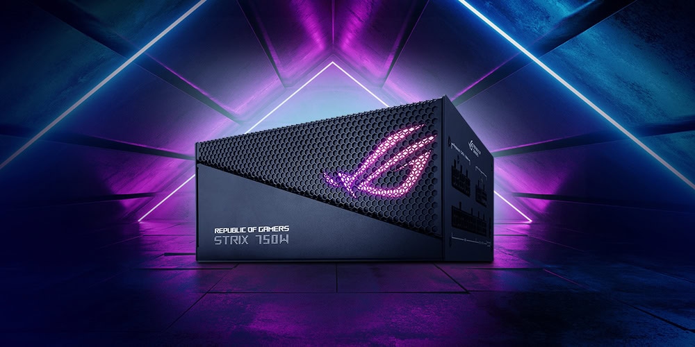 ROG STRIX 750W Gold Aura Edition ASUS ROG STRIX 750G AURA 80+ Gold PSU yh2