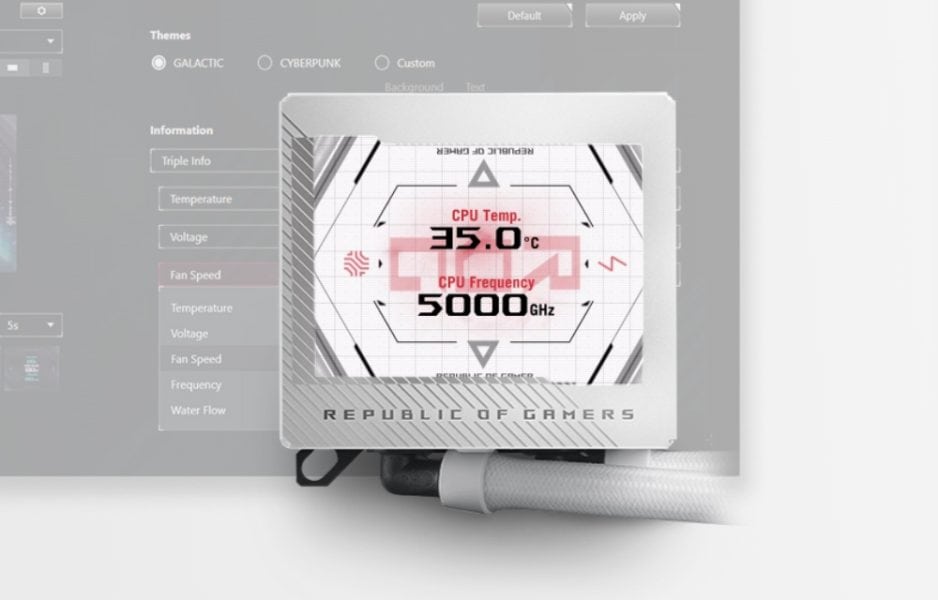 ASUS ROG Ryujin III 360 ARGB Beyaz Sıvı Soğutucu yh3