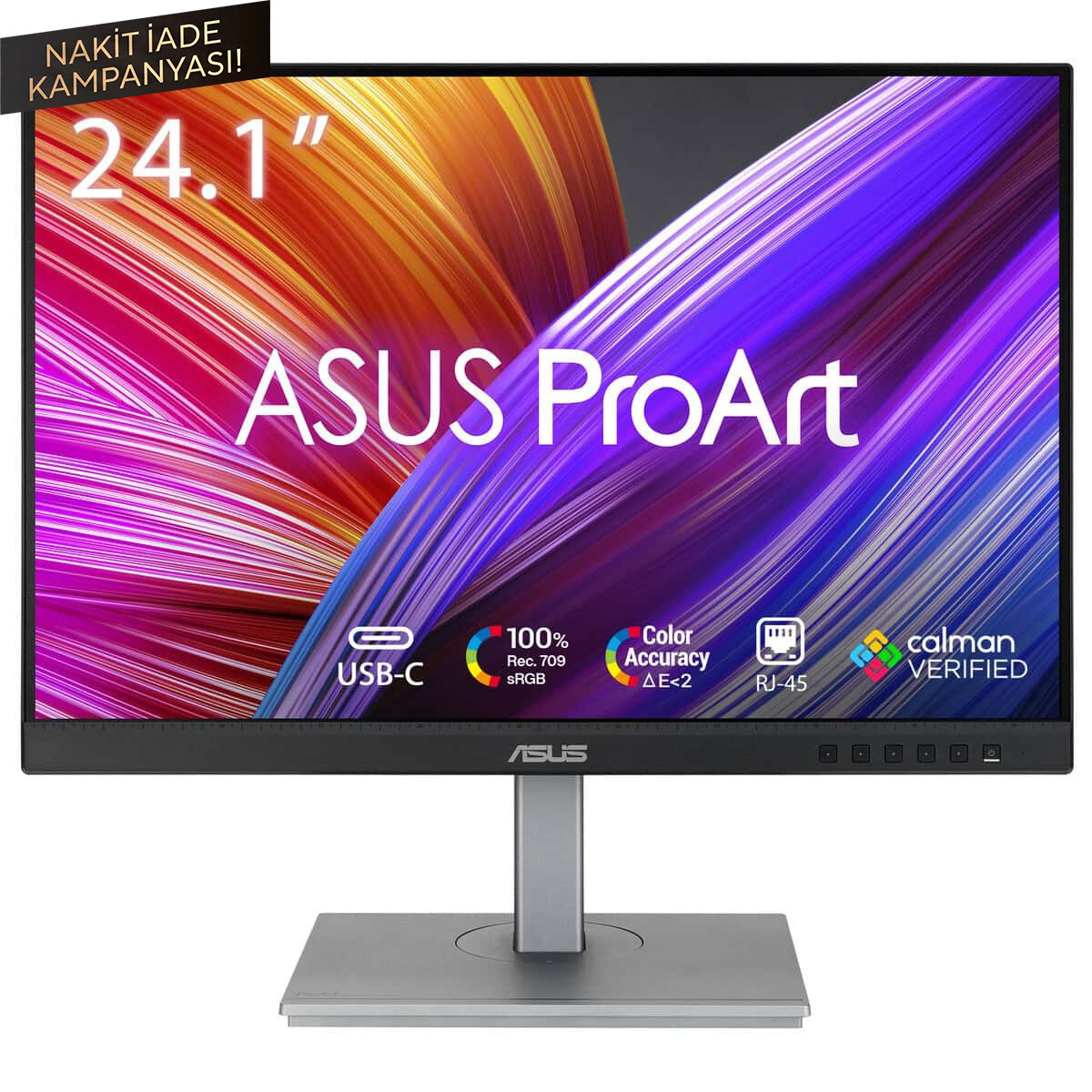 Asus Proart Pa248cnv 24.1 Inç 75hz Wuxga Adaptive Sync Ips Pivot Profesyonel Monitör 1