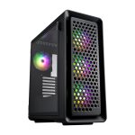FSP CUT593P ARGB Temperli Cam USB 3.0 ATX Siyah Gaming Kasa