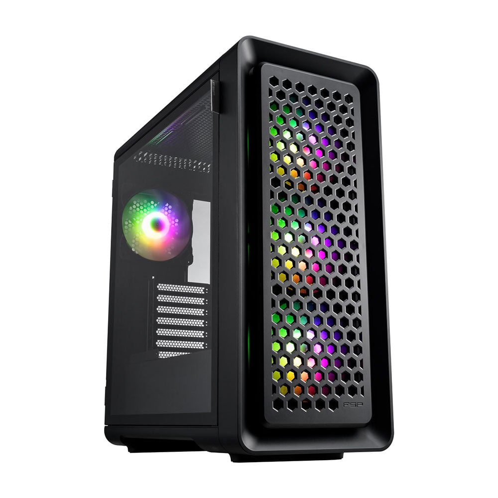Fsp Cut593p Argb Temperli Cam Usb 3 0 Atx Siyah Gaming Kasa 1