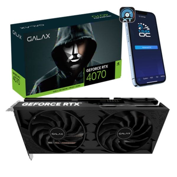 Galax Geforce Rtx 4070 D6 1 Click Oc 2x 12gb Gddr6 192 Bit Dlss 3 Ekran Karti 47nol7mdabdx 2 Yil Birebir Degisim Garantili 1