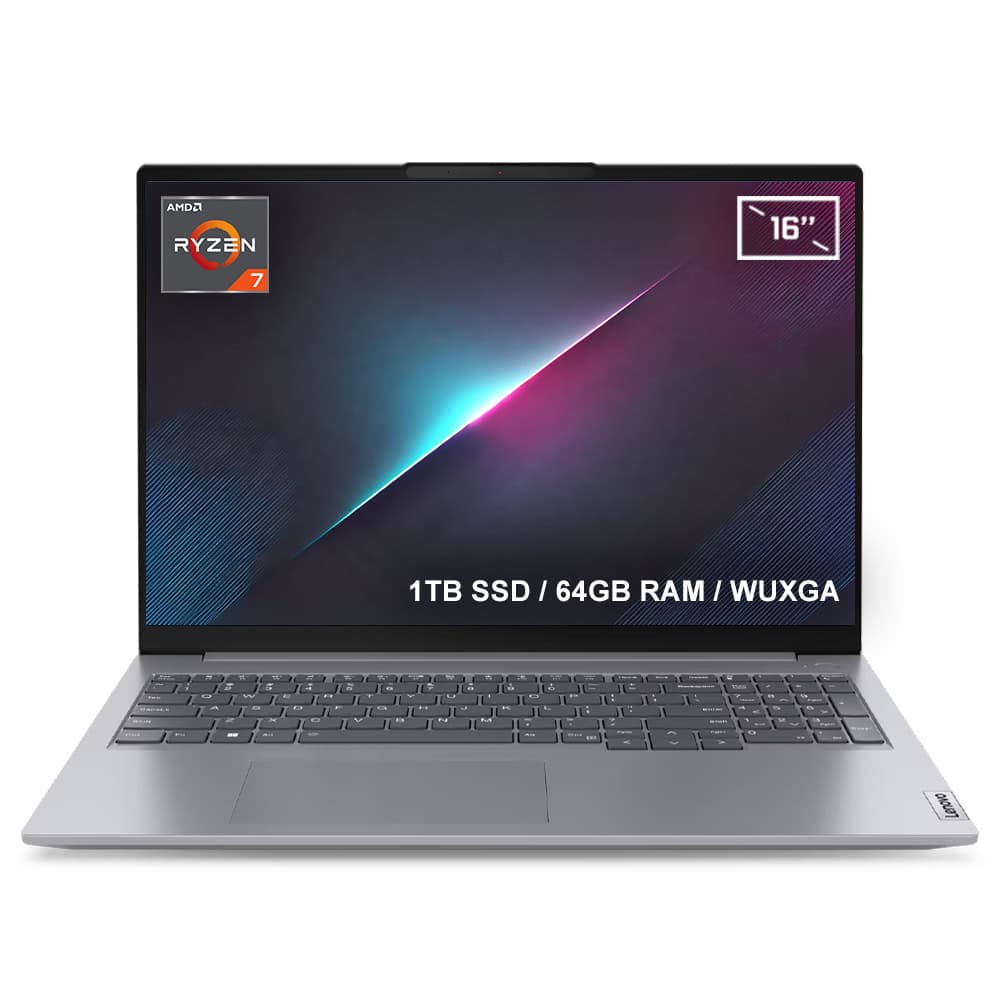 Lenovo Thinkbook 16 G6 Abp 21kk000wtrv9 Amd Ryzen 7 7730u 64gb Ddr4 1tb Ssd 16 Inc Wuxga Freedos Laptop Yy1