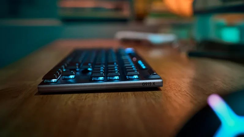 Logitech G915 X Lightspeed Tkl Low Profile Tactile Switch İngilizce Kablosuz Siyah Gaming Klavye (920 012721) H2