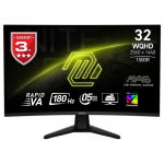 MSI MAG 32CQ6F 31.5 inç 180Hz 0.5ms 2K WQHD Adaptive Sync Rapid VA Kavisli Gaming Monitör