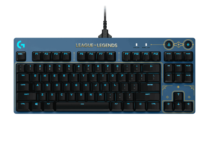 Logitech G Pro League Of Legends Edition Hextech Tactile Switch RGB Kablolu İngilizce Oyuncu Klavyesi (920-010537) a3