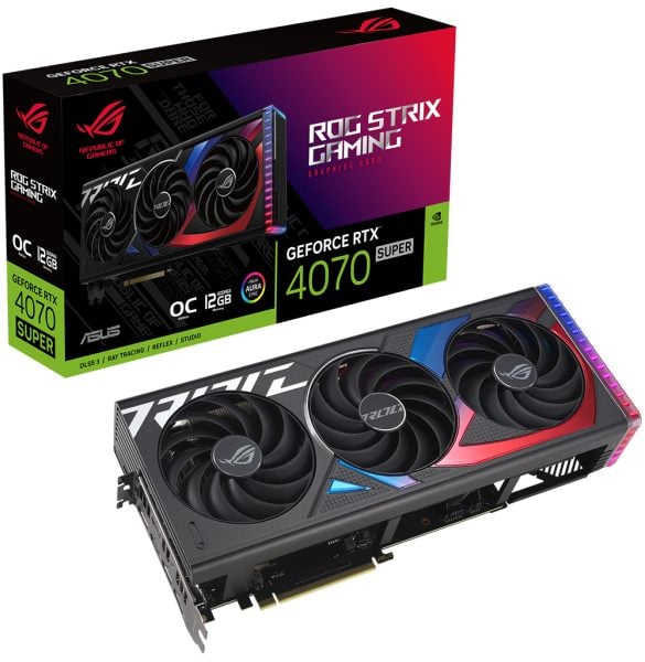 ROG Strix GeForce RTX™ 4070 SUPER 12GB GDDR6X OC Edition ROG Strix GeForce RTX™ 4070 SUPER 12GB GDDR6X OC Edition