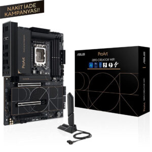 Asus Proart Z890 Creator Wifi 8600mhz (oc) Ddr5 Soket Lga1851 M.2 Atx Anakart 1