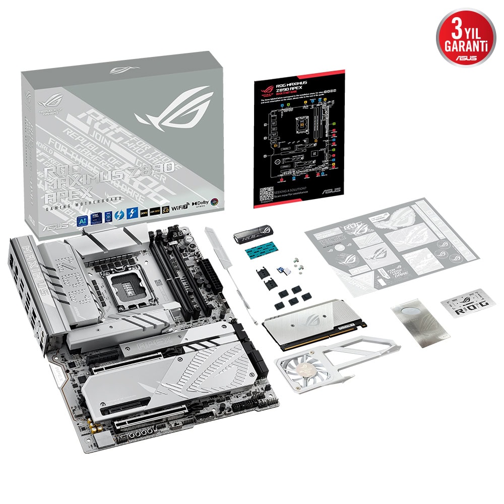 ASUS ROG Maximus Z890 Apex 9000MHz (OC) DDR5 Soket LGA1851 M.2 ATX