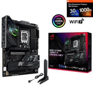 Asus Rog Strix Z890 F Gaming Wifi 8600mhz (oc) Ddr5 Soket Lga1851 M.2 Hdmi Dp Atx Anakart 1