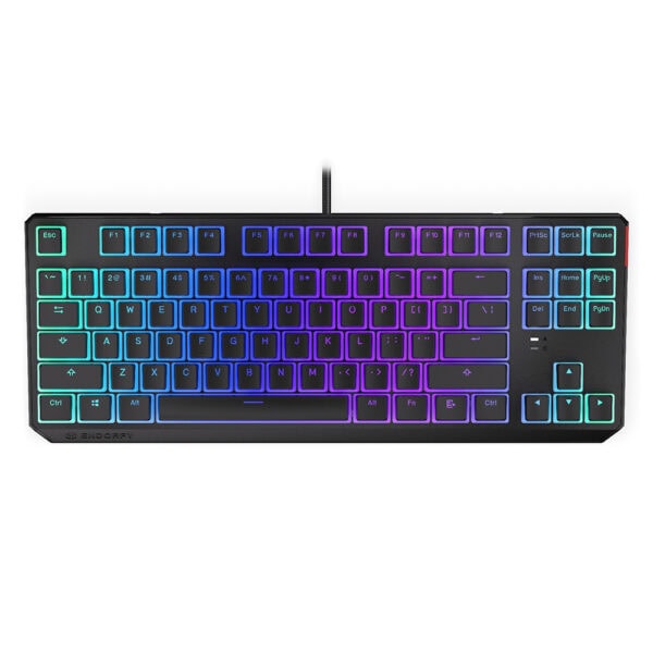 Endorfy Thock Tkl Pudding Kailh Red Switch Rgb Ingilizce Mekanik Kablolu Siyah Gaming Klavye Ey5a006 1