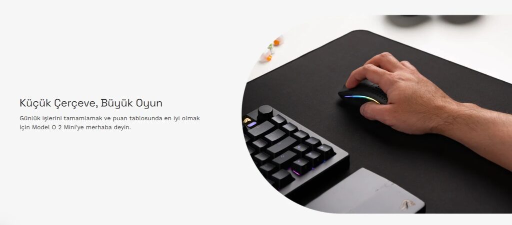 Glorious Model O 2 Mini Kablosuz Siyah Gaming Mouse Glo Ms Omwv2 Mb H1