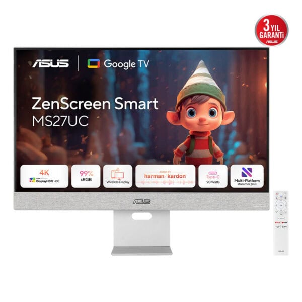 Asus Zenscreen Smart Ms27uc 27 Inç 60hz 5ms 4k Uhd Ips Monitör 2