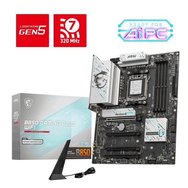Msi B850 Gaming Plus Wifi 8200mhz Oc Ddr5 Soket Am5 M 2 Dp Atx Anakart 8