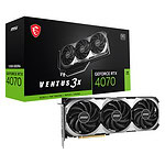 MSI GeForce RTX 4070 VENTUS 3X E1 12G OC 12GB GDDR6 192 Bit DLSS 3 Ekran Kartı