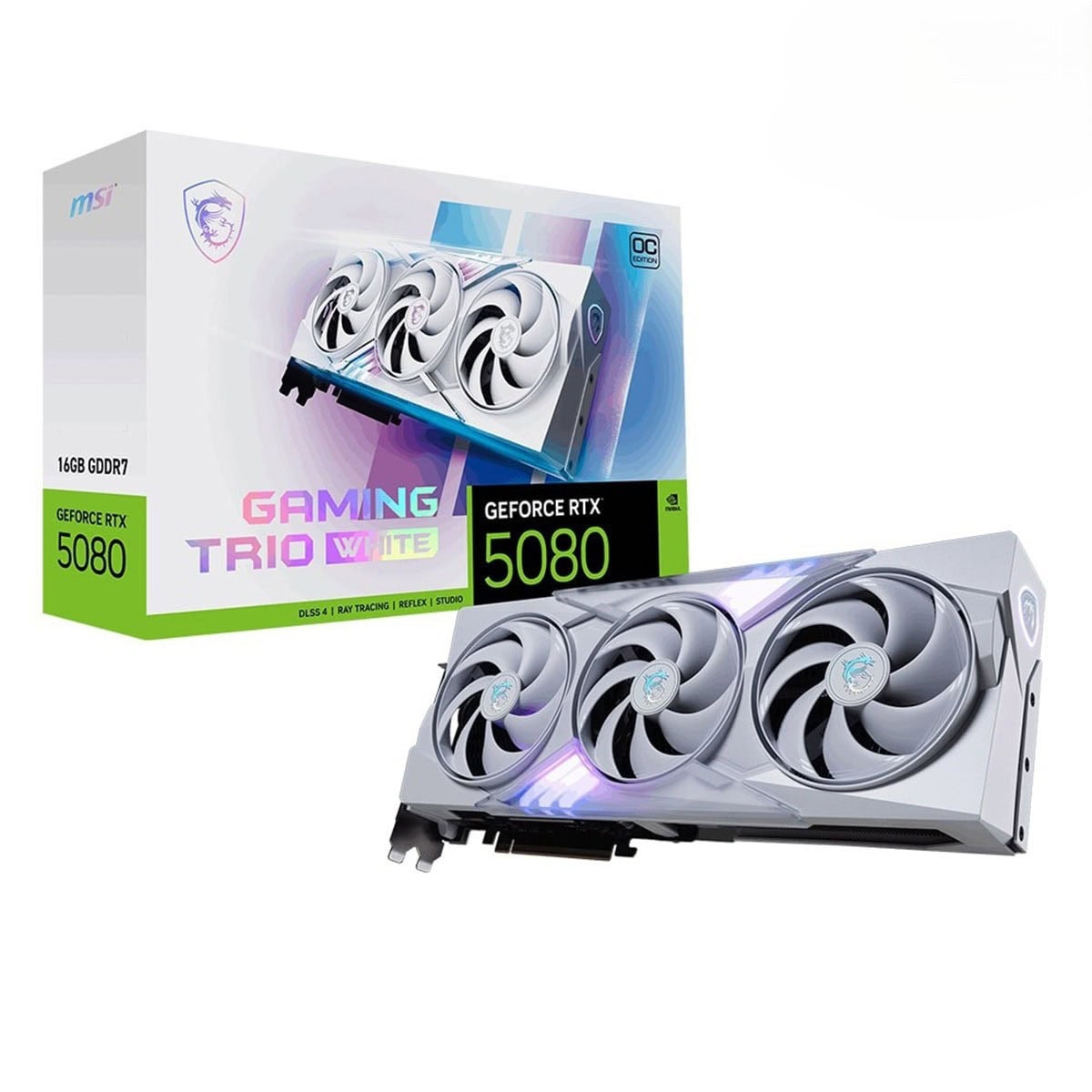 Msi Geforce Rtx 5080 16g Gaming Trio Oc White 16gb Gddr7 256 Bit Dlss 4 Ekran Karti Control Resonant Hediyeli 1