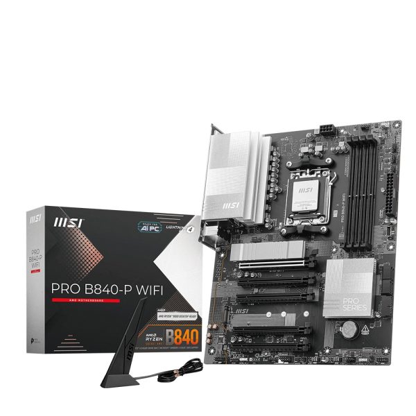 Msi Pro B840 P Wifi 8000mhz Oc Ddr5 Soket Am5 M 2 Hdmi Atx Anakart 1