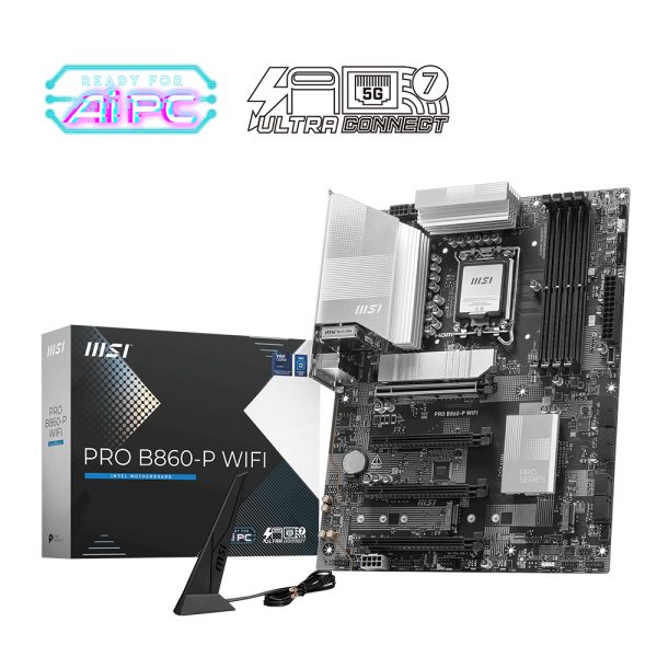 Msi Pro B860 P Wifi 8600mhz Oc Ddr5 Soket Lga1851 M 2 Hdmi Dp Thunderbolt Atx Anakart 8