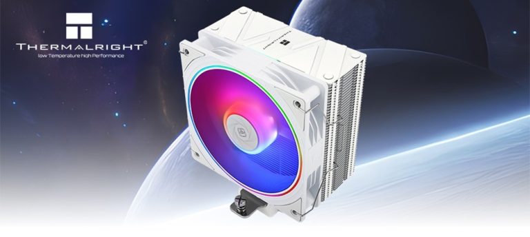 Thermalright Assassin Spirit 120 EVO White ARGB - Ventilateur CPU Blanc Puissant Avec PWM Et LED RGB Pour PC Gamer