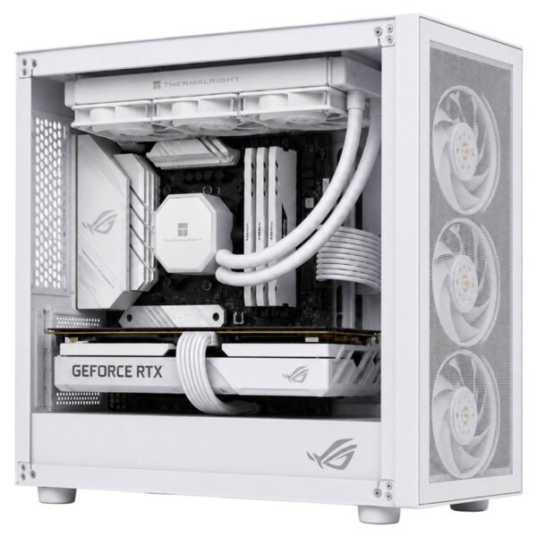 Beyaz renkli Thermalright Frozen Edge 360 sıvı soğutucu, Intel ve AMD uyumlu, yüksek performanslı işlemci soğutma çözümü.
