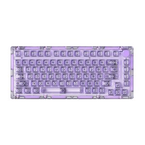 Akko Monsgeek Ice75 Clear Purple Tkl Rgb Kablosuz Hotswap Mekanik Gaming Klavye 1