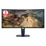 DELL Alienware AW3425DWM 34 inç 180Hz 1ms WQHD Adaptive Sync QD-OLED Kavisli Pivot Gaming Monitör - 3 Yıl Yerinde Servis Garantisi