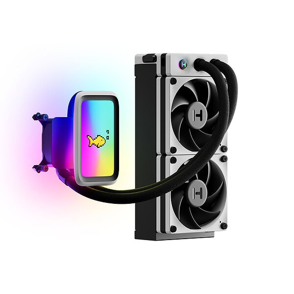 Hyte Thicc Q60 Qrgb Lcd 240mm Intel Amd Uyumlu Islemci Sivi Sogutucu Fan Hyte Q60 Bw 2