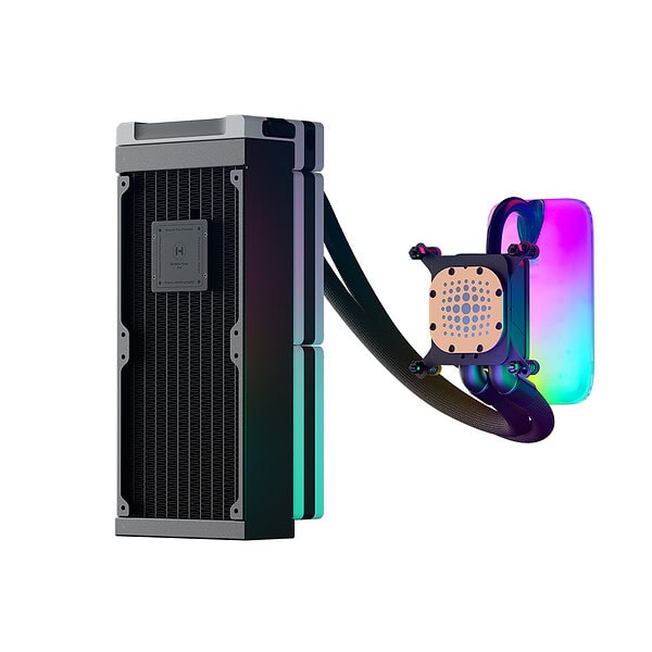 Hyte Thicc Q60 Qrgb Lcd 240mm Intel Amd Uyumlu Islemci Sivi Sogutucu Fan Hyte Q60 Bw 3