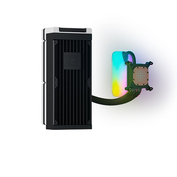 Hyte Thicc Q60 Qrgb Lcd 240mm Intel Amd Uyumlu Islemci Sivi Sogutucu Fan Hyte Q60 Bw 4