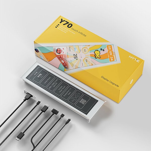 Hyte Y70 14 9 Inc Dokunmatik Infinite Display Lcd Beyaz Upgrade Kiti Acc Hyte Lk Y70ti Ww 9