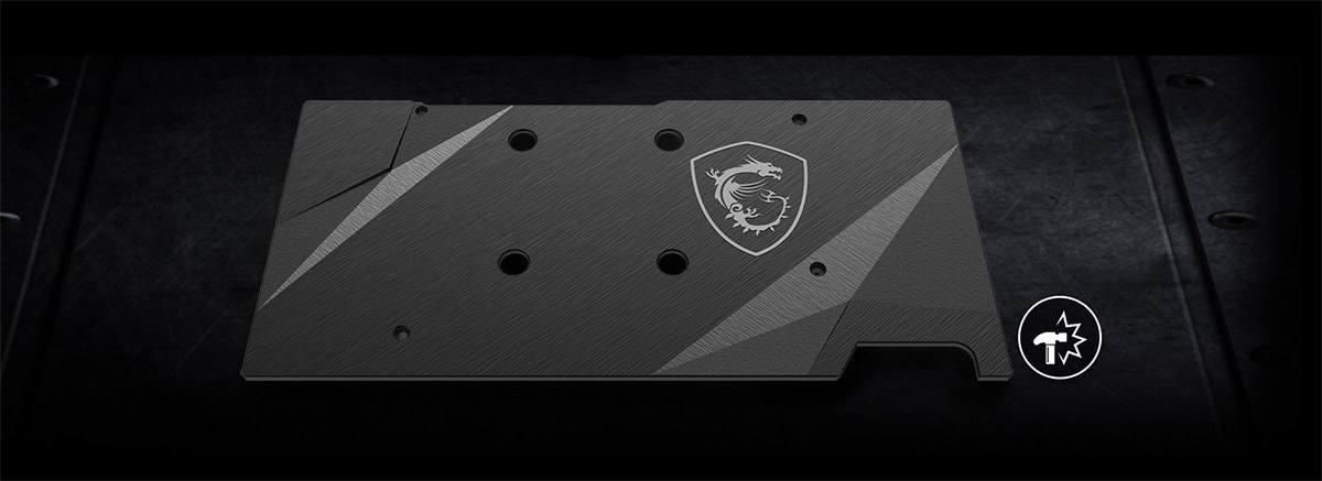 msi RX 6750 XT Mech 2X 12G Backplate