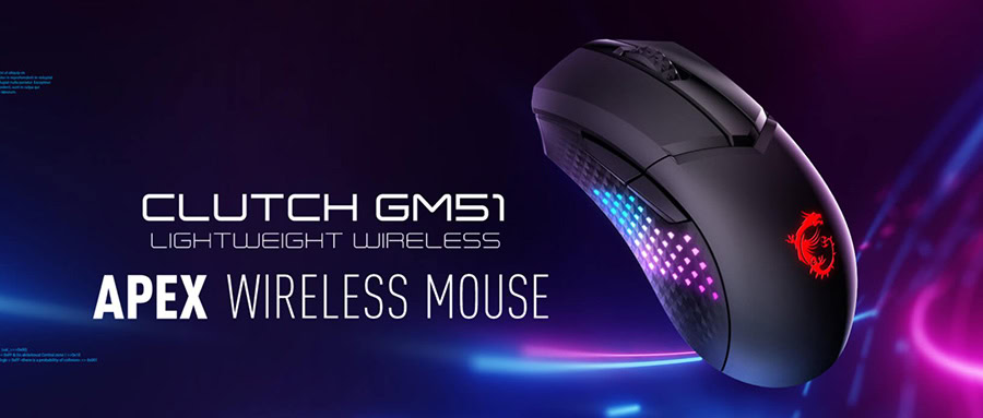 MSI Clutch GM51 Lightweight Wireless Mouse h2