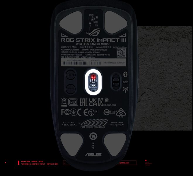 ASUS ROG Strix Impact III Wireless Beyaz Mouse h7