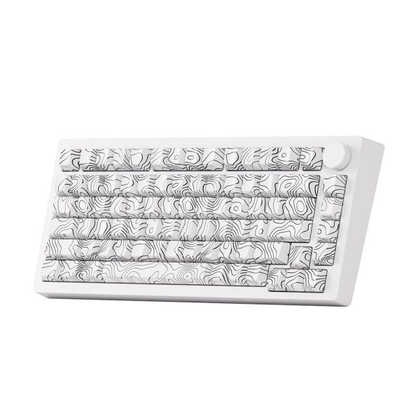 Akko Monsgeek M1 V5 Contour Lines White Rgb Kablosuz Hotswap Mekanik Gaming Klavye 3