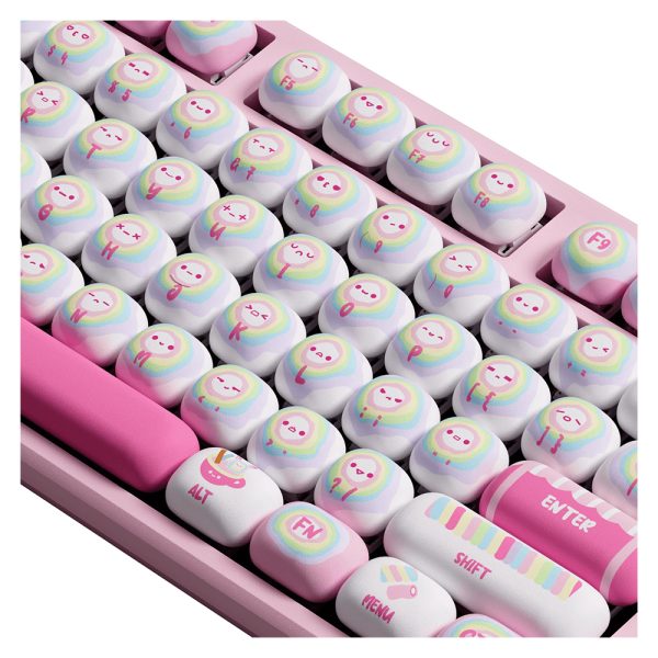 Akko Monsgeek Mg108b Rainbow Marshmallows Rgb Kablosuz Hotswap Mekanik Gaming Klavye 6