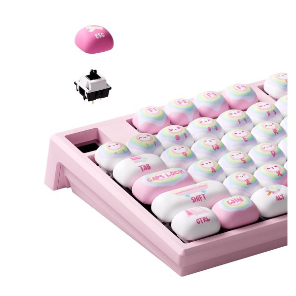 Akko Monsgeek Mg108b Rainbow Marshmallows Rgb Kablosuz Hotswap Mekanik Gaming Klavye 7