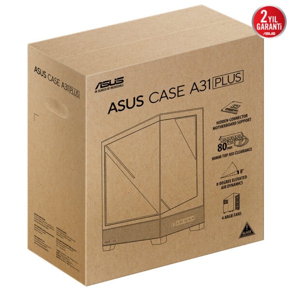 Asus A31 Plus Tg Argb Siyah Temperli Cam Usb 3 2 Mid Tower Matx Gaming Kasa 17