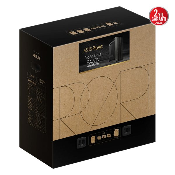 Asus Proart Pa602 Wood Edition Temperli Cam Usb 3 2 Mid Tower E Atx Siyah Kasa 20