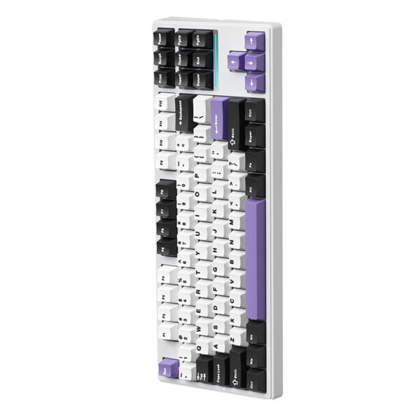 Mchose K87 Tkl Hyacinth Switch Rgb Kablosuz Hotswap Mor Mekanik Gaming Klavye (mc K87 13) 1