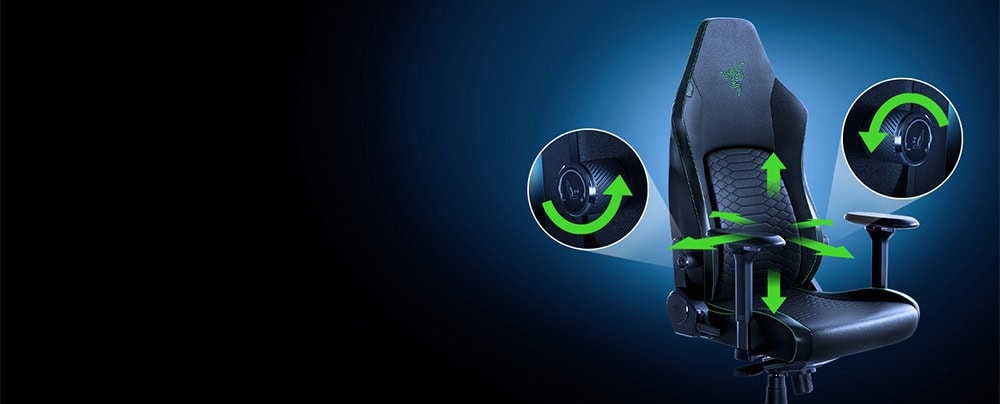 Razer Iskur V2 Siyah Deri Oyuncu Koltuğu H4