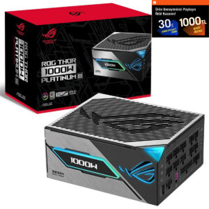 Asus Rog Thor 1000w Platinum Iii 80+ Platinum Pcie 5.1 Full Modüler Atx 3.1 Güç Kaynağı 1