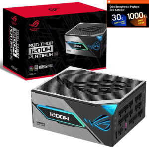 Asus Rog Thor 1200w Platinum Iii 80+ Platinum Pcie 5.1 Full Modüler Atx 3.1 Güç Kaynağı 1