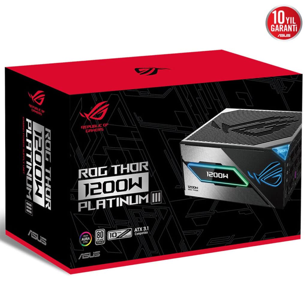 Thor Module ASUS ROG Thor 1200W Platinum III Güç Kaynağı - Gaming.Gen.TR