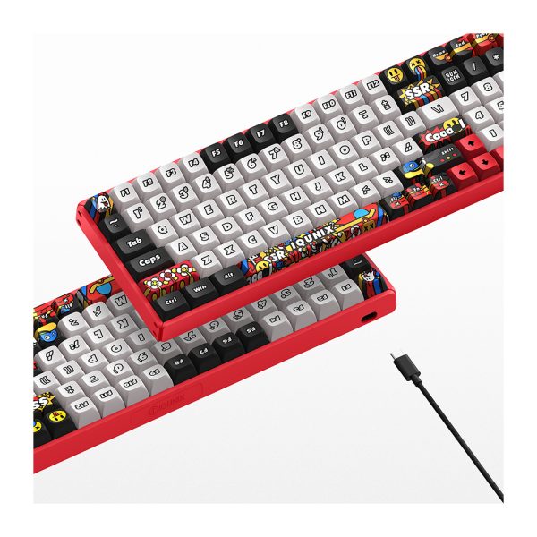 Iqunix F97 Graffiti Diary Blaze Rgb Kablosuz Hotswap Mekanik Gaming Klavye 7