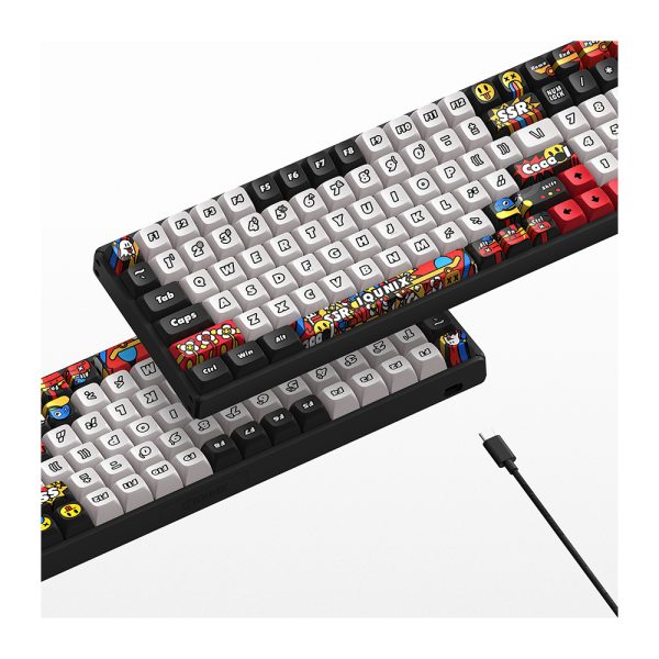 Iqunix F97 Graffiti Diary Slate Rgb Kablosuz Hotswap Mekanik Gaming Klavye Y6